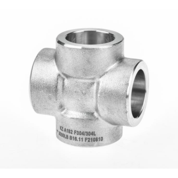 Forged socket weld cross fitting